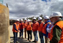 Consejeros regionales visitaron a las obras de construcción del Puente sobre el canal de Chacao