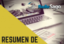 Resumen de noticias viernes 20 de noviembre 2020 #SagoRegión