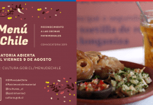 Preparan nueva versión del Menú de Chile 2019