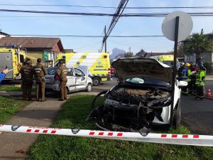 En Osorno, dos personas lesionadas deja accidente vehicular en Rahue Bajo