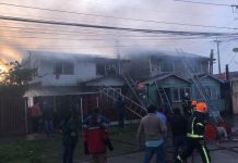 Cuatro casas siniestradas dejó incendio en Puerto Montt