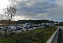 Vecinos de Maullin se manifestaron en la ruta 5 Sur por tema de vertedero