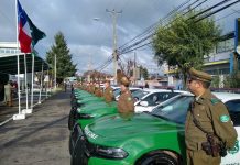 Carabineros realizó el lanzamiento de 14 vehículos nuevos para la provincia de Osorno