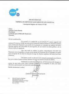 Gerente general de Essal renuncia a su cargo a 20 días de la emergencia que mantuvo sin agua potable a Osorno