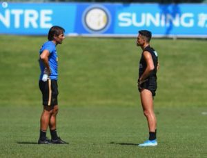 Alexis Sánchez vivió su primera práctica en Inter de Milán