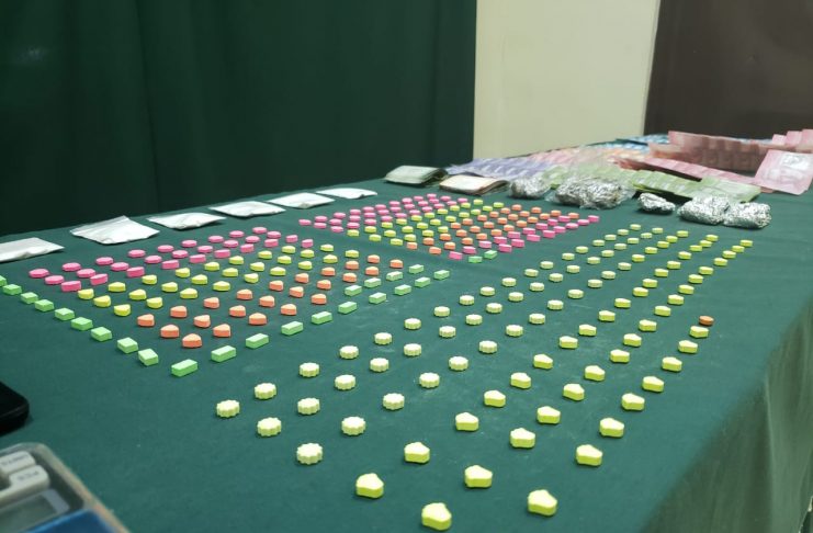 Droga éxtasis Clorhidrato de Cocaína y otras incautó OS.7 Carabineros