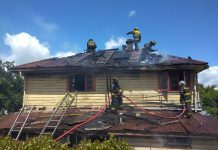 Incendio afectó el segundo piso de una vivienda ubicada en calle Alcalde Saturnino de Osorno