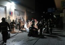Incendio en la oficina del Serviu ubicada en la Municipalidad de Osorno marcó la noche de disturbios en la ciudad