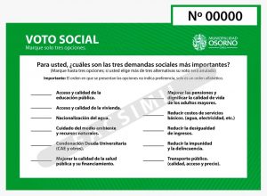 Conoce el contenido y votos de la Consulta Ciudadana 2020 que se aplicará este fin de semana en Osorno