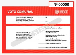 Conoce el contenido y votos de la Consulta Ciudadana 2020 que se aplicará este fin de semana en Osorno