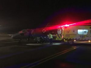 Fuerza Aerea de Chile traslado a paciente con virus hanta desde Valdivia a Concepción