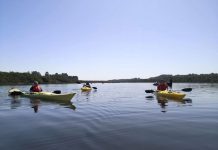 Buscando promocionar el turismo en el rio Maullín realizaron actividad de navegación de kayakistas en esa comuna