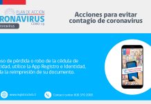 Registro Civil implementó medidas a objeto de evitar tramites presenciales