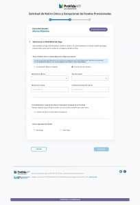 Así es el formulario que habrá que llenar para solicitar el retiro del 10% de las AFP