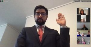 Juan Vío Vargas presta juramento como secretario de la Corte de Apelaciones de Valdivia