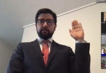 Juan Vío Vargas presta juramento como secretario de la Corte de Apelaciones de Valdivia