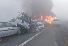 Al menos dos muertos en colisión múltiple de más de 10 vehículos en Ruta 5 sur cerca de Victoria