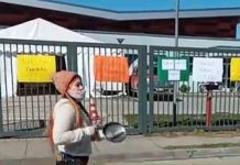 Vecinos de Entre Lagos se manifestaron en apoyo a funcionario de salud