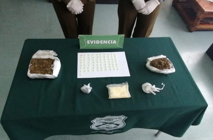 Carabineros de Osorno dio cuenta de la detención de un extranjero por tráfico de drogas