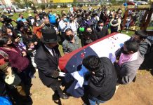 Con masiva asistencia se realizó funeral de carabinero baleado en La Araucanía