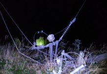 Camión arrastró cuatro postes en ruta 5 y provocó corte de energía electrica desde Osorno a Frutillar