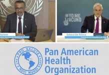 Piñera y Paris sostuvieron diálogo telemático con el director de la OMS