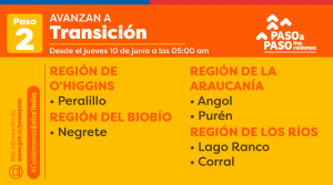 Paso a Paso: Anuncian cambios de fase en Los Lagos y Los Ríos