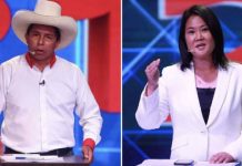Perú se prepara para segunda vuelta presidencial: Keiko Fujimori roza el empate con Pedro Castillo