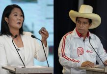 Keiko Fujimori logra una ventaja inicial sobre Pedro Castillo, según primeros resultados oficiales