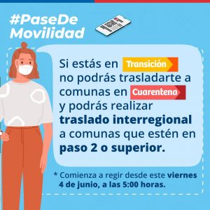 Gobierno cambia Pase de Movilidad para comunas en Cuarentena y Transición