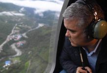 Helicóptero en que viajaba el Presidente de Colombia y sus ministros fue baleado