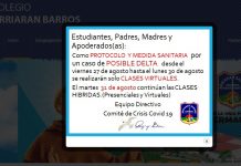 Colegio de Puerto Montt suspende clases por posible caso de variante Delta