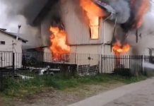 Dos viviendas de funcionarios de la Armada fueron dañadas por un incendio en Puerto Montt