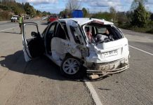 Un adulto mayor fallecido y una niña de 2 años en riesgo vital dejó accidente en la Ruta 5 Sur