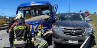 Fallece conductor de un minibús, tras nuevo accidente en la salida sur de Pto. Montt
