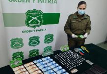 Tres detenidos por venta de drogas en Canal Quihua de Calbuco deja operativo de Carabineros