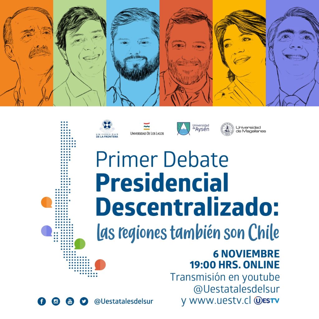 Universidades estatales del sur realizarán debate presidencial “Las regiones también son Chile”