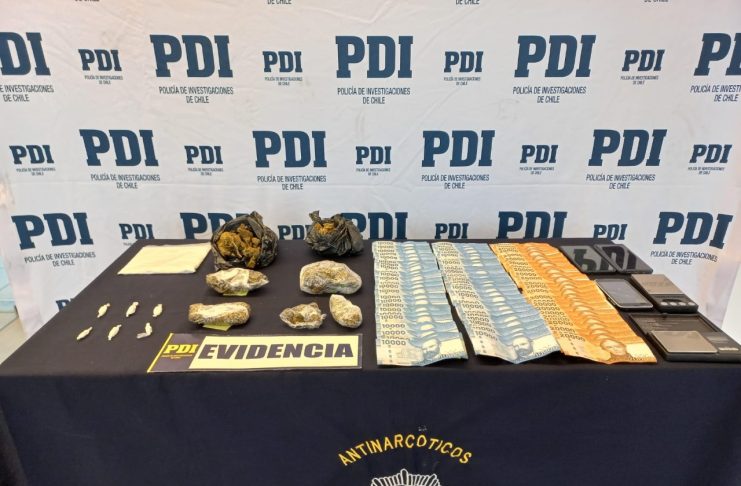 PDI desarticula banda dedicada al tráfico en Osorno e incauta más de 800 dosis de droga