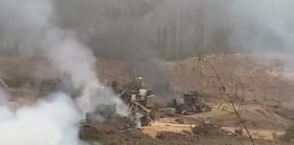 Fresia: 9 maquinarias forestales destruídas en atentado terrorista