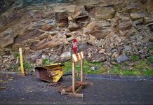 Para mediados de febrero se postergaron los trabajos en el sector de derrumbes entre Bahía Mansa y Maicolpué