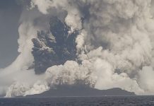 Descartan nueva erupción de volcán submarino en Tonga