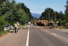 Una persona fallecida dejó colisión entre automóvil y camión en sector El Rebellín