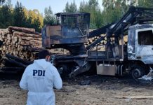 Un nuevo ataque incendiario se registró de madrugada de este viernes en la provincia de Osorno