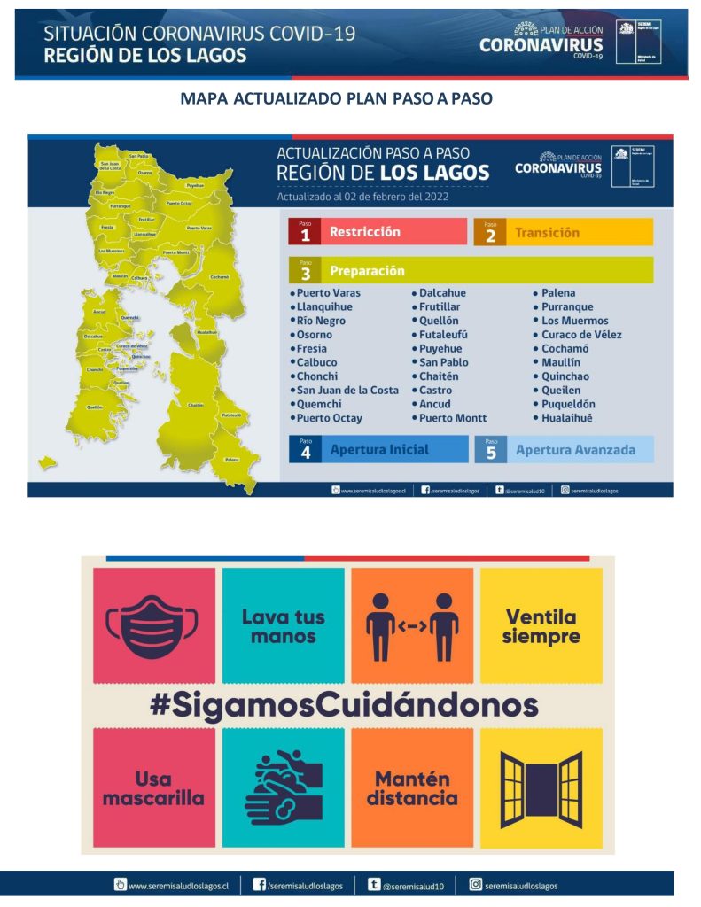 Nuevo récord de contagios de covid en la región de Los Lagos: 1.886 casos positivos este viernes