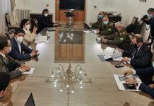 Ministra Siches encabeza reunión con alto mando de las policías ante la violencia en el sur