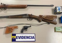PDI detuvo a hombre por tenencia ilegal de armas de fuego en Lanco