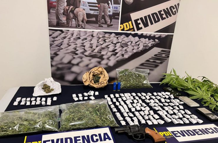 PDI interviene 40 domicilios por tráfico de drogas en la macrozona sur. En la región de Los Lagos: 6 detenidos tras 6 allanamientos