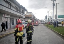 Principio de incendio afectó edificio del Indap en Puerto Montt