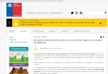 Río Negro: Declaran Alerta Amarilla para la comuna por amenaza de desborde de río en Chahuilco
