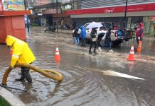 Alcalde podría oficiar al SERVIU ante anegamiento de la Plazuela Yungay por lluvia
